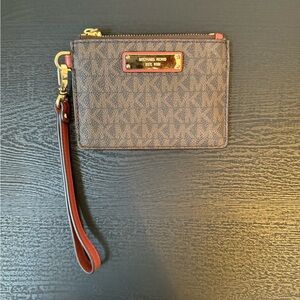 Michael Kors Brown Wristlet